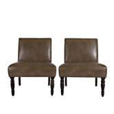 Bradstreet Renu Leather Chair (Set of 2)
