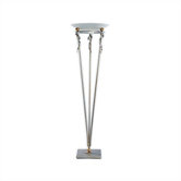 Genova Floor Lamp in Vintage SIlver