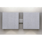Dau Two Light Wall Sconce in Aluminum