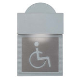 Mini Signal Handicap Wall Light in Metallic Gray