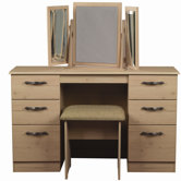 Glacier Kneehole Dressing Table Set