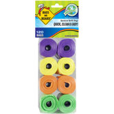 Rainbow Pet Scoop Refill Pack with 120 Bags