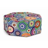 Navarrete Heptagonal Pouf Ottoman