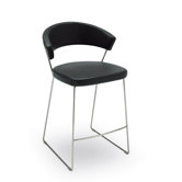 New York Leather Counter Stool