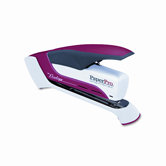 Spring Powered Stapler, 25 Sheet Capacity, Red/White