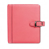Pink Ribbon Organizer Starter Set with Leather Binder, 5-1/2 x 8-1/2, Pink, 2012