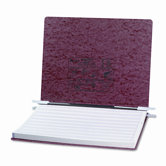 Pressboard Hanging Data Binder, 14-7/8 x 11 Unburst Sheets, Red