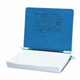 Pressboard Hanging Data Binder, 8-1/2 x 11 Unburst Sheets, Dark Blue