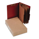 Pressboard 25-Pt. Classification Folder, Legal, 8 Section, 10/Box