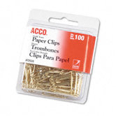 Paper Clips, Wire, 100/Box