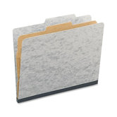 Presstex 20-Point Classification Folders, Letter, 4-Section, Red, 10/Box