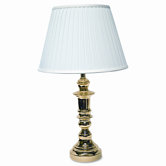 Traditional Brass Incandescent Table Lamp, 26" High