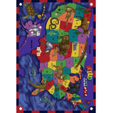 Just for Kids Kid Essentials Wild America Kids Rug