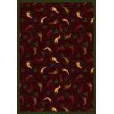 Whimsy Jalapeno Fiesta Chili Garnet Rug