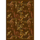 Whimsy Virtuouso Brown Kids Rug