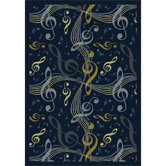 Whimsy Virtuouso Navy Kids Rug