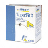 3M E-A-R Taperfit 2 Self-Adjusting Earplugs, Uncorded, Foam, 200 Pairs/Box