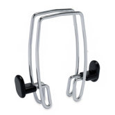 Garment Clips, Cubicle, 7/8"x7-1/4"x4-5/8", Hook Clip, Chrome