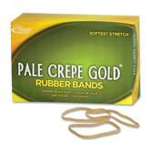 Pale Crepe Gold Rubber Bands, Size 33, 3-1/2 x 1/8, 1lb Box