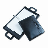 Sierra Simulated Leather Organizer Deluxe Starter Set, 8-1/2 x 11, Black