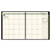 Recycled Monthly Professional Planner, 13 Months (Jan-Jan), Green Cover, 2013