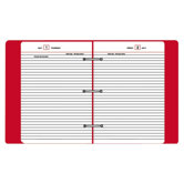 3-Ring Daily Diary,Jan-Dec,1PPD,1" Cap,5-3/4"x8-1/4"Pg Sz,RD, 2012