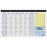 Monthly Desk Pad, Ruled Blocks, July-July, 1 Page per Month, 17-3/4"x10-7/8", 2013