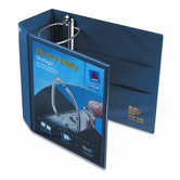 Nonstick Heavy-Duty Ezd Reference View Binder, 5" Capacity