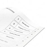 Ready Index Classic Tab Titles, 10-Tab, 1-10, Letter, Black/White, 10 per Set