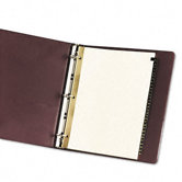 Gold Reinforced Leather Tab Dividers, 31-Tab, 1-31, Letter, Black, 31 per Set
