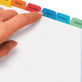 Index Maker Dividers, Multicolor 12-Tab, Letter, Five Sets per Pack