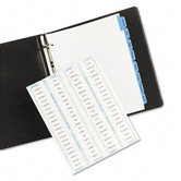 Index Maker Dividers with Color Tabs, Blue Eight-Tab, Letter, Five Sets per Pack
