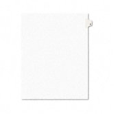 Avery-Style Legal Side Tab Divider, Title: 2, Letter, White, 25 per Pack