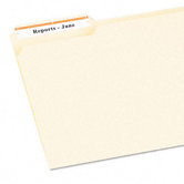 Permanent Adhesive Laser/Ink Jet File Folder Labels, Orange Border, 750/Pk