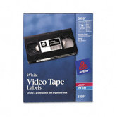Video Tape Printer Labels, 300 Each Face & Spine Labels/pack