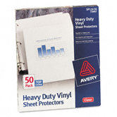 Top-Load Vinyl Sheet Protectors, Heavy Gauge, Letter, Clear, 50/box