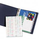 Index Maker Clear Label Three-Hole Punch View Dividers, Letter, Five/set