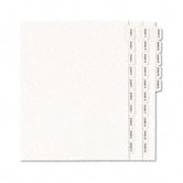 Allstate-Style Legal Side Tab Dividers, 25-Tab, Exhibit 1-25, Letter, White, 25