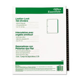 Office Essentials Printed Tab Index Divider Set
