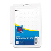 Reinforcement Labels, Permanent, 160/PK, White