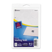 Label, 1" Mailing Seal, 480/PK, Silver
