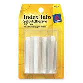 Index Tabs,w/ Writable Inserts, 1-3/4", 20 Tabsper Pack, Clear