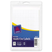Removable Multi-Use Labels, 5/16 x 1/2, White, 1000/Pack