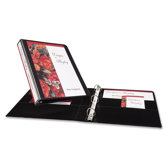 3-Ring View Binder, 1" Capacity, 11"x8-1/2", Black