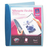 Silhouette Flexible Poly View Binder, 1" Capacity, Dark Blue