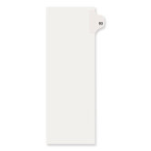 Avery-Style Legal Side Tab Divider, Title: 93, Letter, White, 25/Pack