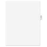 Preprinted Legal Side Tab Dividers, Exhibit X, Letter, White, 25/Pack