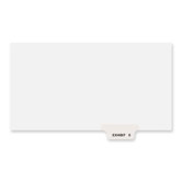 Preprinted Legal Bottom Tab Dividers, Exhibit S, Letter, 25/Pack