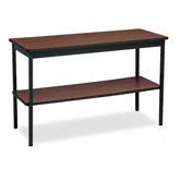 Rectangular Utility Table with Bottom Shelf, 48W X 18D X 30H