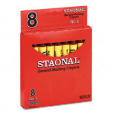 Staonal Marking Crayons, 8/Box